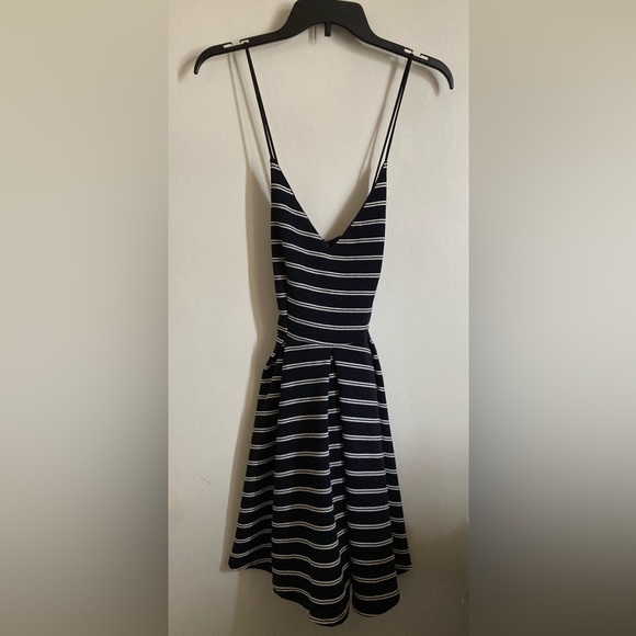 Crystal Trim Structured Bodice Lace-Up Back Dress Papaya main image 1